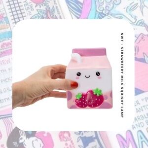 🏷️🎉🆕 kawaii pink milk carton squishy lamp